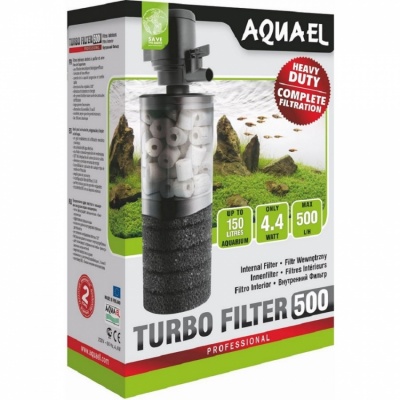 Внутренний фильтр TURBO- 500, 500л/ч (до 150л), AQUAEL